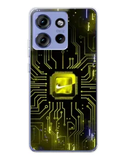 Чохол для Motorola Edge 50 з картинкою «Nike — золота іскра» Чохол для Motorola Edge 50 з картинкою «Nike — золота іскра»