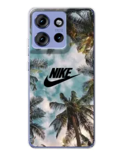 Чохол для Motorola Edge 50 з картинкою «Тропічний принт Nike» Чохол для Motorola Edge 50 з картинкою «Тропічний принт Nike»