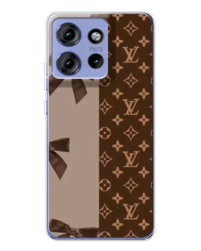 Чохол для Motorola Edge 50 з картинкою «Louis Vuitton — банти»