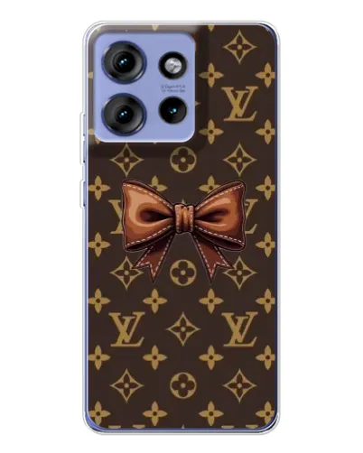 Чохол для Motorola Edge 50 з картинкою «LV з бантом»