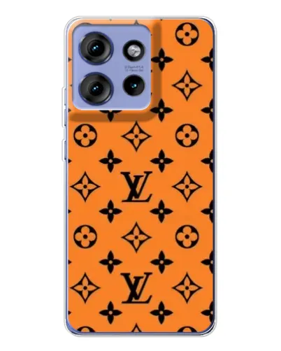Чохол для Motorola Edge 50 з картинкою «Помаранчевий стиль LV»