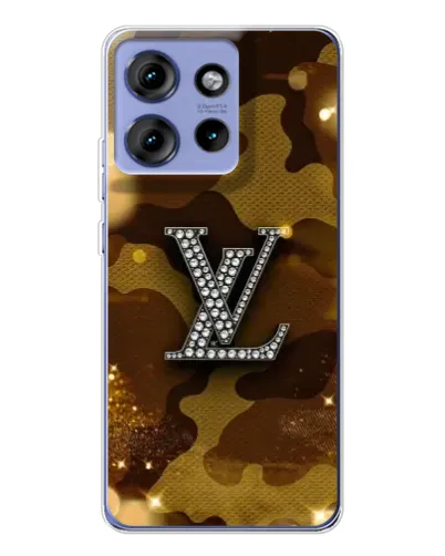 Чохол для Motorola Edge 50 з картинкою «Камуфляжний Louis Vuitton»