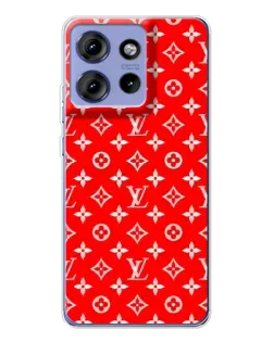Чехол для Motorola Edge 50 с картинкой «Яркий паттерн LV»