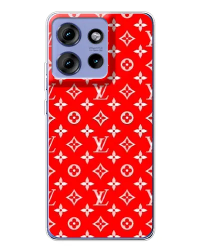 Чохол для Motorola Edge 50 з картинкою «Яскравий паттерн LV»
