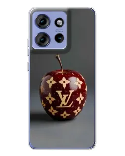 Чохол для Motorola Edge 50 з картинкою «Червоне яблуко LV»