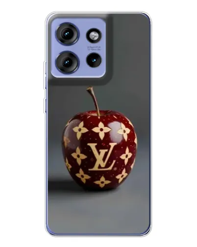 Чохол для Motorola Edge 50 з картинкою «Червоне яблуко LV»