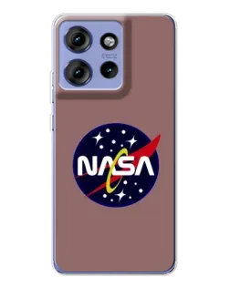 Чохол для Motorola Edge 50 з картинкою «NASA — ретро космос» Чохол для Motorola Edge 50 з картинкою «NASA — ретро космос»