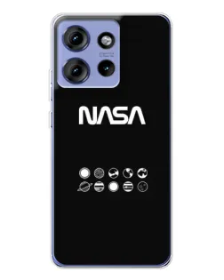 Чохол для Motorola Edge 50 з картинкою «NASA — технічний принт» Чохол для Motorola Edge 50 з картинкою «NASA — технічний принт»