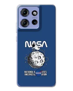 Чохол для Motorola Edge 50 з картинкою «NASA — місячна місія» Чохол для Motorola Edge 50 з картинкою «NASA — місячна місія»