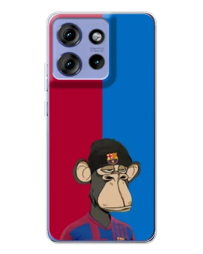 Чехол для Motorola Edge 50 с картинкой «Bored Ape — фанат Барсы» Чехол для Motorola Edge 50 с картинкой «Bored Ape — фанат Барсы»