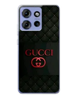 Чохол для Motorola Edge 50 з картинкою «Gucci — стьобаний чорний»
