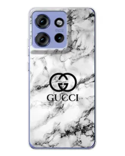 Чохол для Motorola Edge 50 з картинкою «Gucci — мармуровий шик»