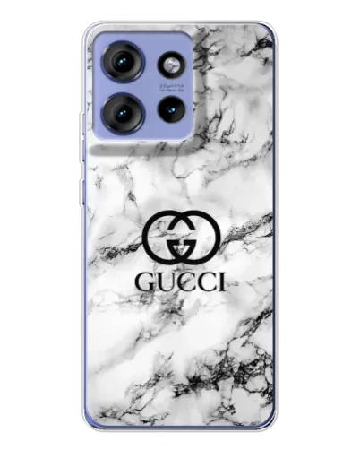 Чохол для Motorola Edge 50 з картинкою «Gucci — мармуровий шик»