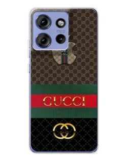 Чохол для Motorola Edge 50 з картинкою «Gucci — брендований десерт»