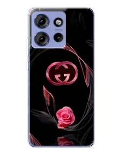 Чохол для Motorola Edge 50 з картинкою «Gucci — неонова троянда»
