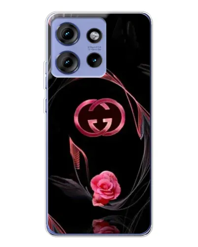 Чохол для Motorola Edge 50 з картинкою «Gucci — неонова троянда»