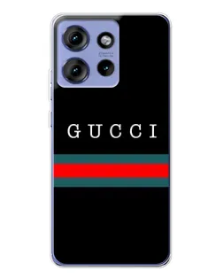 Чохол для Motorola Edge 50 з картинкою «Gucci — червоний пояс»