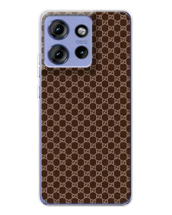 Чохол для Motorola Edge 50 з картинкою «Gucci — шоколадна сітка»