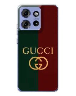 Чохол для Motorola Edge 50 з картинкою «Gucci — темно-зелений градієнт»