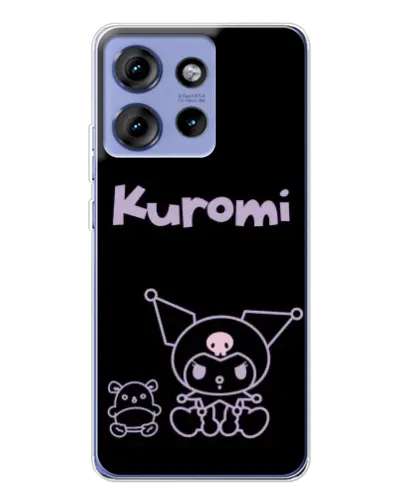 Чохол для Motorola Edge 50 з картинкою «Kuromi — чорний мінімалізм» Чохол для Motorola Edge 50 з картинкою «Kuromi — чорний мінімалізм»