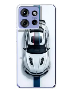 Чехол для Motorola Edge 50 с картинкой «Вид сверху — BMW M»