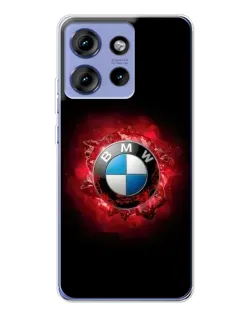 Чехол для Motorola Edge 50 с картинкой «Логотип BMW — вспышка»