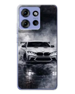Чехол для Motorola Edge 50 с картинкой «BMW сквозь туман»