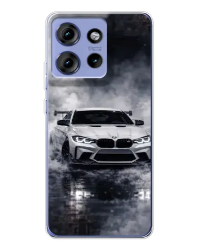 Чехол для Motorola Edge 50 с картинкой «BMW сквозь туман»