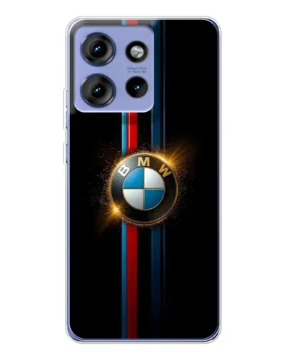 Чехол для Motorola Edge 50 с картинкой «BMW M-Power неон»