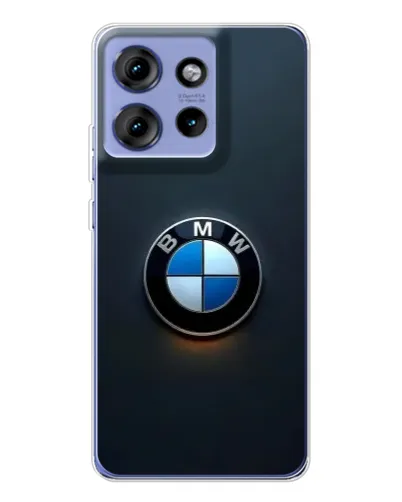 Чехол для Motorola Edge 50 с картинкой «Логотип BMW — минимализм»