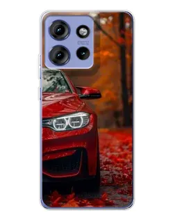 Чехол для Motorola Edge 50 с картинкой «Осенняя BMW M4»