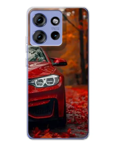 Чехол для Motorola Edge 50 с картинкой «Осенняя BMW M4»