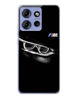 Чехол для Motorola Edge 50 с картинкой «BMW — взгляд тигра»