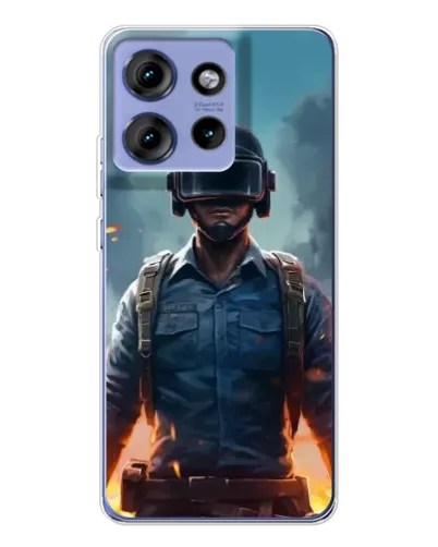Чехол для Motorola Edge 50 с картинкой «PUBG — реалистичный герой» Чехол для Motorola Edge 50 с картинкой «PUBG — реалистичный герой»