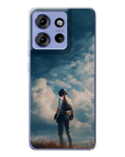 Чехол для Motorola Edge 50 с картинкой «Герой PUBG на скале» Чехол для Motorola Edge 50 с картинкой «Герой PUBG на скале»