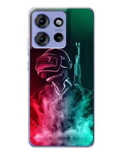 Чехол для Motorola Edge 50 с картинкой «PUBG — огненный воин» Чехол для Motorola Edge 50 с картинкой «PUBG — огненный воин»
