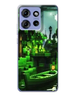 Чехол для Motorola Edge 50 с картинкой «Minecraft лесной пейзаж» Чехол для Motorola Edge 50 с картинкой «Minecraft лесной пейзаж»
