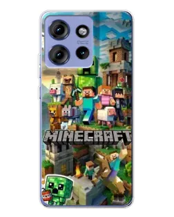 Чехол для Motorola Edge 50 с картинкой «Замок Minecraft» Чехол для Motorola Edge 50 с картинкой «Замок Minecraft»