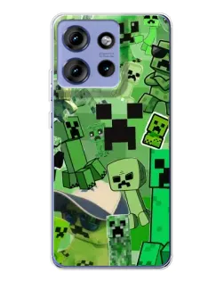 Чехол для Motorola Edge 50 с картинкой «Криперы Minecraft» Чехол для Motorola Edge 50 с картинкой «Криперы Minecraft»