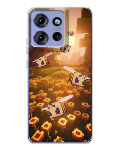 Чехол для Motorola Edge 50 с картинкой «Поле подсолнухов»