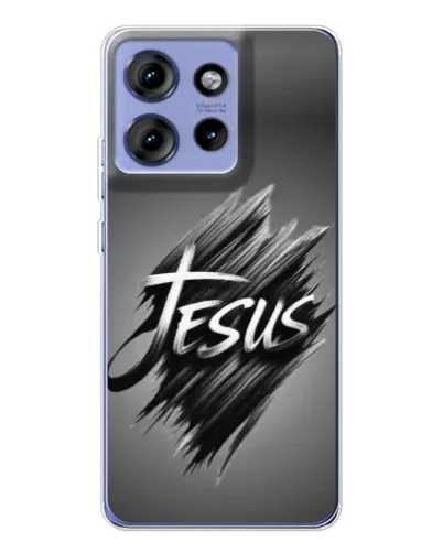 Чехол для Motorola Edge 50 с картинкой «Надпись Jesus Graffiti»