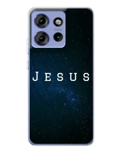 Чехол для Motorola Edge 50 с картинкой «Звездное небо Jesus»