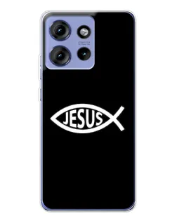 Чехол для Motorola Edge 50 с картинкой «Классический Jesus»