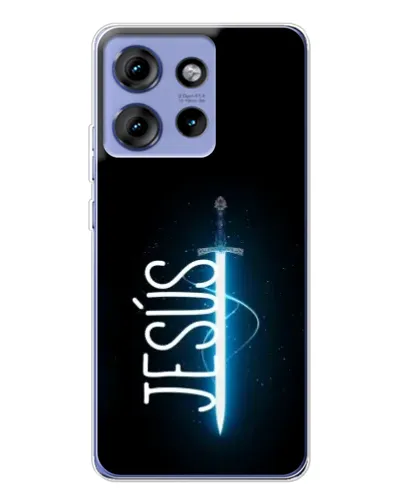 Чехол для Motorola Edge 50 с картинкой «Меч Духа Jesus»