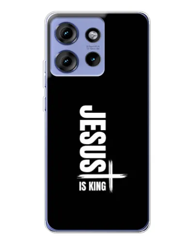 Чехол для Motorola Edge 50 с картинкой «Вертикаль веры Jesus»