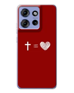 Чехол для Motorola Edge 50 с картинкой «Уравнение любви»