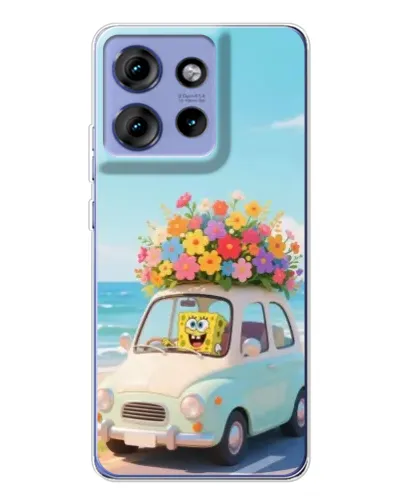 Чехол для Motorola Edge 50 с картинкой «Автомобильное путешествие»