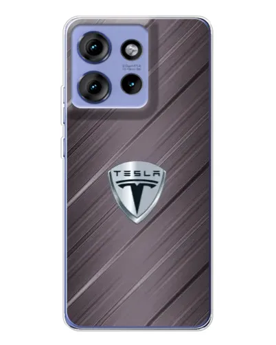 Чехол для Motorola Edge 50 с картинкой «Металлическая текстура Tesla» Чехол для Motorola Edge 50 с картинкой «Металлическая текстура Tesla»