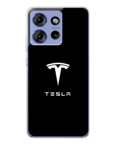 Чехол для Motorola Edge 50 с картинкой «Tesla White Logo» Чехол для Motorola Edge 50 с картинкой «Tesla White Logo»