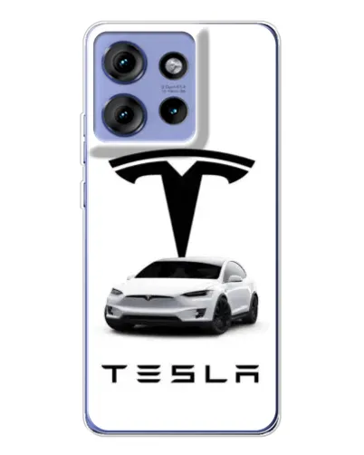 Чехол для Motorola Edge 50 с картинкой «Tesla White Style» Чехол для Motorola Edge 50 с картинкой «Tesla White Style»